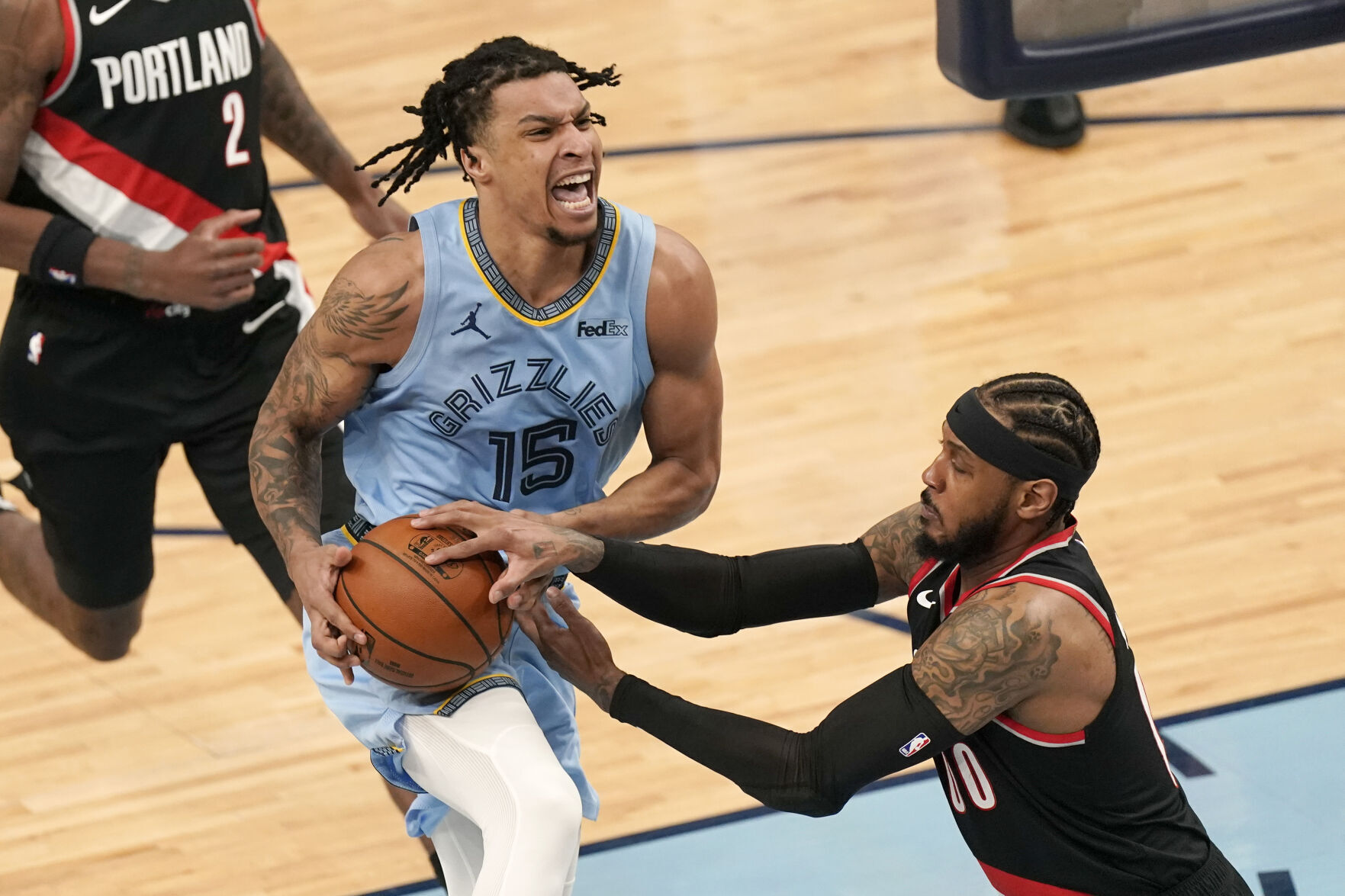 APTOPIX Trail Blazers Grizzlies Basketball